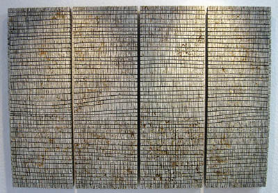 Muschelkalkstein, 5teilig, ca. 123 x 60 cm