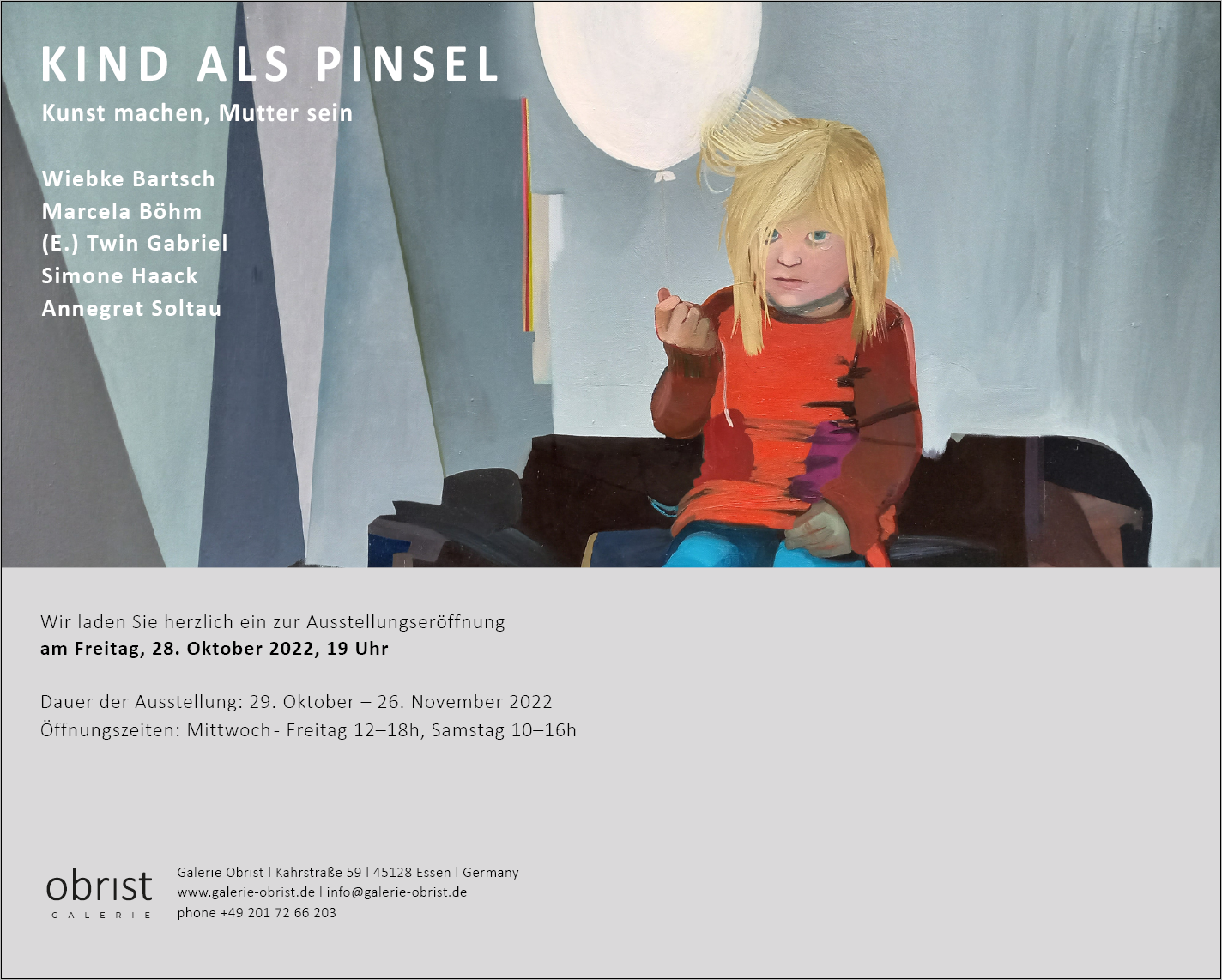 Kind als Pinsel