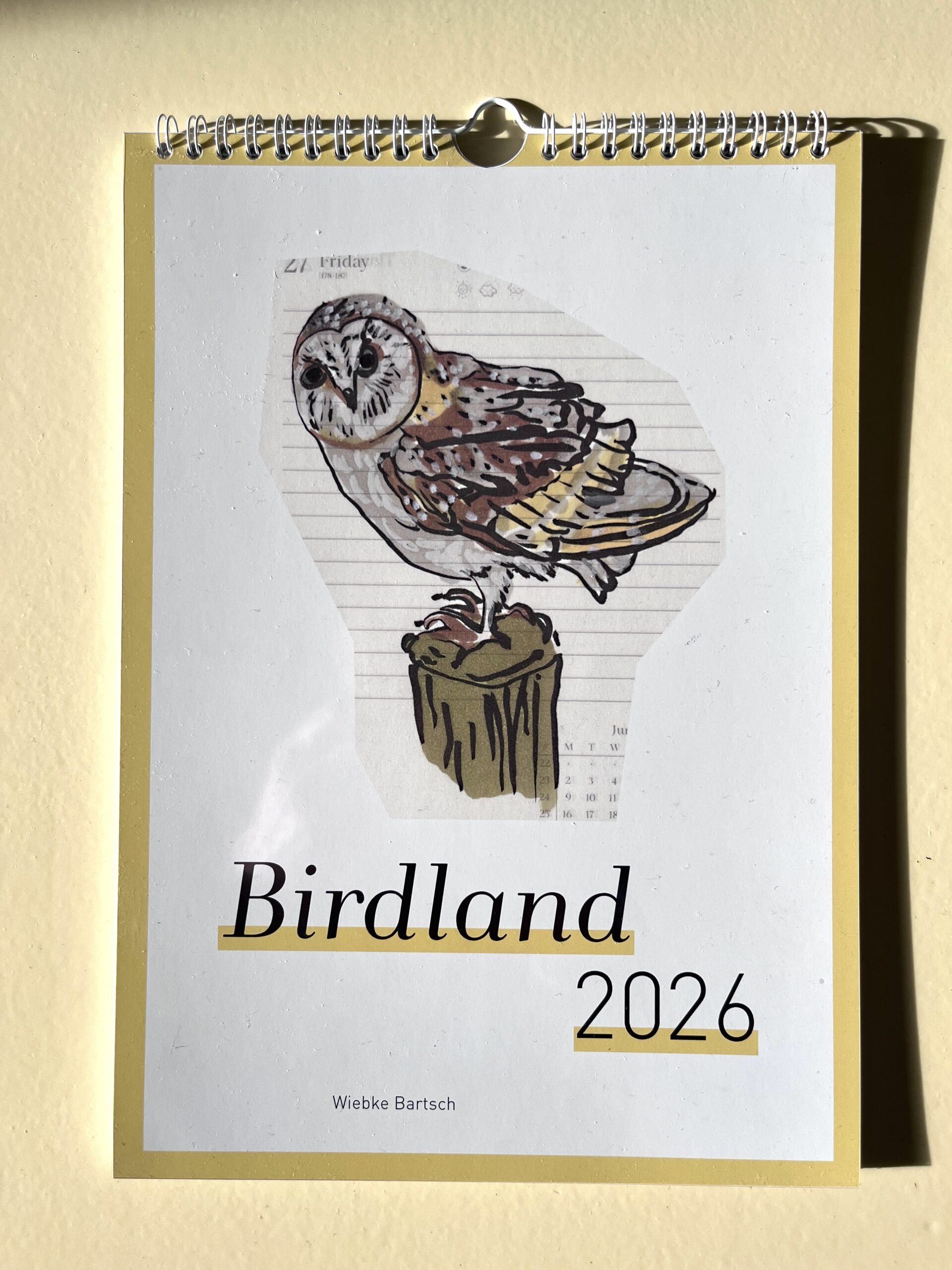 Wiebke Bartsch: Birdland 2026. Künstlerkalender.